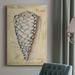 Dovecove Seashell Ephemera IV - Wrapped Canvas Graphic Art Canvas, Solid Wood in White | 36 H x 24 W x 1 D in | Wayfair