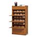 Mill Pines 36 Pair Shoe Storage Cabinet 9 Layers Shelf w/ Flip Drawers Tabletop Manufactured in Brown | 57.5 H x 30.3 W x 13 D in | Wayfair