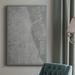 17 Stories City Map of Chicago - Wrapped Canvas Graphic Art Canvas, Solid Wood in Gray | 12 H x 8 W x 1 D in | Wayfair