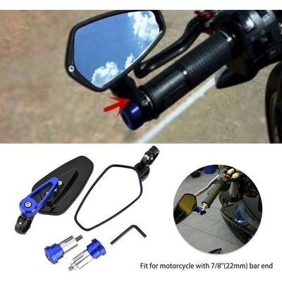 FVO - 7/8' 22mm Universal Aluminium Motorrad Rückspiegel Lenkerenden Seitenspiegel für DUKE390 790
