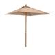 Parasol en aluminium et toile taupe 200cm