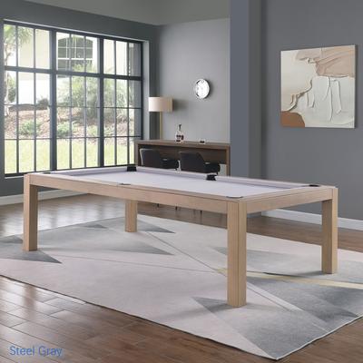Olivia Driftwood Ash 7ft Billiard Slate Pool Table with Dining TOP