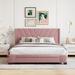 Queen Size Storage Bed Linen Upholstered Platform Bed