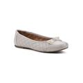 Women's Seaglass Casual Flat by White Mountain in Eggshell Smooth (Size 10 M)