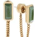 Michael Kors Jewelry | Gold-Tone Green Stone Chain And Stud Earrings | Color: Gold/Green | Size: Os