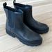 J. Crew Shoes | Jcrew Chelsea Lug-Sole Leather Boots | Color: Black | Size: 10