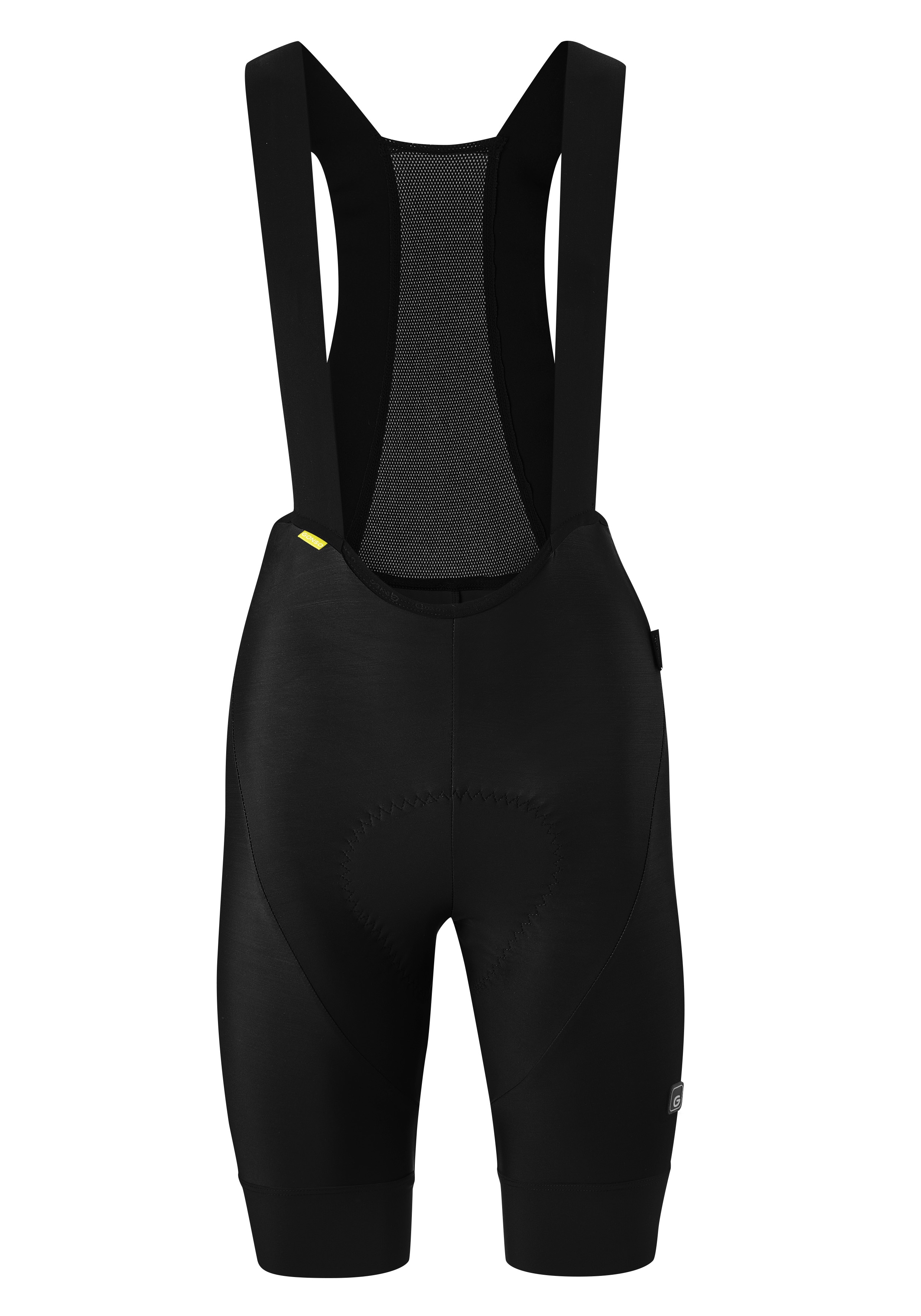 Fahrradhose GONSO "SQlab GO BIB W", Damen, Gr. 42, Normalgrößen, schwarz, 80% Polyamid. 20% Elastan, Hosen, Damen Radhose, Sitzpolster und Träger, moderne Radlerhose, Tight Fit Image