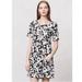 Anthropologie Dresses | Anthropologie Maeve Black Rose Floral Shift Dress | Color: Black/White | Size: M