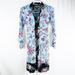 Anthropologie Dresses | Anthro Maeve Leyster Shirtdress Blue Floral Long Sleeve Button Down Dress Size 2 | Color: Blue | Size: 2