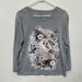 Disney Shirts & Tops | Kid's Disney Frozen Olaf Flowers Grey Long Sleeve Shirt Size Large | Color: Gray/White | Size: Lg