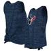 Women's New Era Navy Houston Texans Space Dye Tie-Back Tank Top