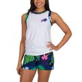 Women's Concepts Sport White Buffalo Bills Roamer Knit Tank Top & Shorts Set