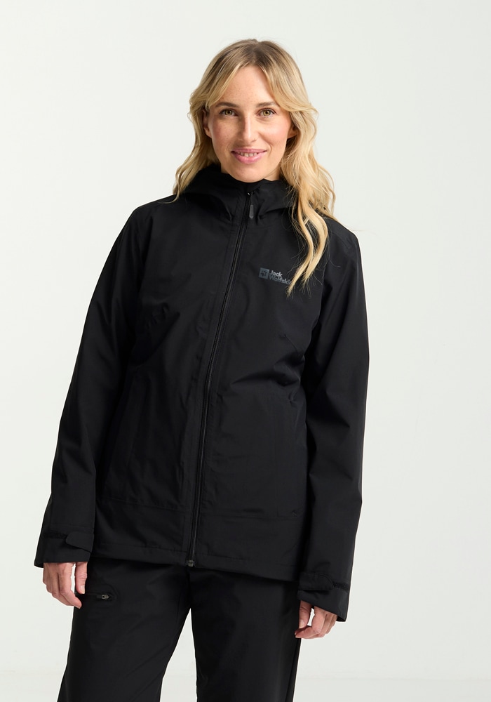3-in-1-Funktionsjacke JACK WOLFSKIN "MOONRISE 3IN1 JKT W", Damen, Gr. XS, schwarz, Obermaterial: 100% Polyester. Futter: 100% Polyester. Innenjacke: 100% Polyester, Jacken, Topseller