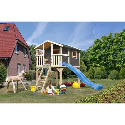 Spielturm KONIFERA "Unfug", grau, Spieltürme, KinderB:198cm H:309cm T:244cm, Holzwerkstoff, BxTxH: 198x244x309 cm, B:198cm H:309cm T:244cm