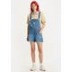 Kurzoverall LEVI'S "VINTAGE SHORTALL" Gr. S (34), N-Gr, blau (mid blue denim) Damen Overalls Kurzoveralls