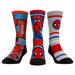 Unisex Rock Em Socks Spider-Man Logo Three-Pack Crew Set