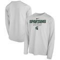 Youth Nike White Michigan State Spartans 2023 On Court Sole Bench T-Shirt