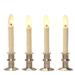 Celestial Lights 708146 - Vanilla/Brushed Nickel LED Window Hugger with Remote Control (4 Pack)