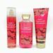 Bath & Body Works Sun-Ripened Raspberry 8oz Fine Fragrance Mist 10oz Shower Gel and 8oz Body Cream 3-Piece Bundle