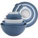 Ccornelus Mixing Bowls w/ TPR Lids - 12 Piece Plastic Nesting Bowls Set Includes 6 Prep Bowls & 6 Lids | Wayfair AB0B1YGP5WX