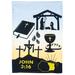 Dicksons Inc Life Of Christ 2-Sided Polyester 18 x 13 in. Garden Flag in Black/Gray/White | 18 H x 13 W in | Wayfair FLAG-2120