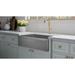 Fossil Blu Luxury Solid Fireclay Farmhouse Sink Fireclay | 9.88 H x 33 W x 19.75 D in | Wayfair WHS1047BB