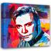 Red Barrel Studio® William Shatner as Captain Kirk by Stephen Chambers - Wrapped Canvas Painting Canvas in Black/Blue/Red | Wayfair