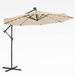 Arlmont & Co. Murrin 9' 6" Lighted Market Umbrella | 100 H x 114 W x 114 D in | Wayfair 4EA37FB18A53404BA1AE9817F6210802