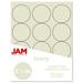 JAM Paper & Envelope Circle Label Sticker Seals 2.5 in Diameter Ivory 120 Round Labels per Pack