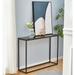 Console Tables for Entryway Faux Marble Sofa Tables Entryway Table for Living Room Gold Entrance Table MDF Entry Table Foyer Tables w/Metal Frame Behind Couch Table for Hallway