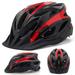 FROFILE Bike Helmet for Men Women - Bicycle Helmet with Detachable Brim Safety Mountain Road MTB Ebikes Bicycle Helmet for Adults Youth Teen Black Red