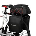 Aeike 3-in-1 Bike Rack Bag Trunk Bag Waterproof Rear Seat Bag Cooler Bag with 2 Side Hanging Bags Cycling Cargo Luggage Bag Pannier Shoulder Bag