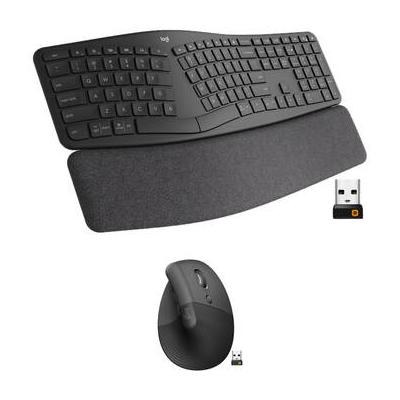 Logitech Wireless ERGO K860 Split Keyboard & Lift Vertical Mouse Productivity Kit 920-009166