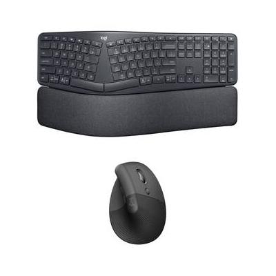 Logitech Wireless ERGO K860 Split Keyboard & Lift Vertical Mouse Productivity Kit 920-009166