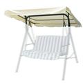 64 x47 Outdoor Patio Swing Canopy Replacement Cover for Garden Swing Chair Cover Patio Hammock Cover Top