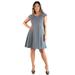 Keyhole Neck Plus Size Dress