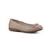 Wide Width Women's Cheryl Ballet Flat by Cliffs in Natural Burnished Smooth (Size 7 1/2 W)