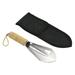 Uxcell Hiking Trowel Backpacking Trowel Camping Shovel MultiPurpose Tool with Carrying Bag Silver Tone Brown