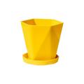 LBECLEY Indoor Ceramic Flower Pot Resin Pot Flower Household Balcony Large Flower Thicken Patio & Garden Flower Pot Covers Wraps Yellow One Size