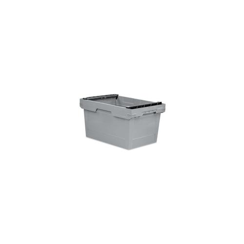 PROREGAL Conical Mehrweg-Stapelbehälter mit Stapelbügel Grau |HxBxT 32,3x40x60cm |58 Liter |Lagerbox Eurobox Transportbox
