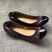 J. Crew Shoes | J. Crew Burgundy Cap Toe Flats Size 7.5 | Color: Black/Red | Size: 7.5
