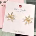 Kate Spade Jewelry | Kate Spade New York Rhinestone Snowflake Stud Earrings | Color: Gold | Size: Os