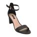 Nine West Shoes | Nine West Footwear Womens Pruce Heeled Sandal, Size 9 | Color: Black/Tan | Size: 9