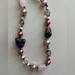 Anthropologie Jewelry | Anthropologie Purplepink Semi-Precious Stones & Beads Necklace New | Color: Pink/White | Size: Os