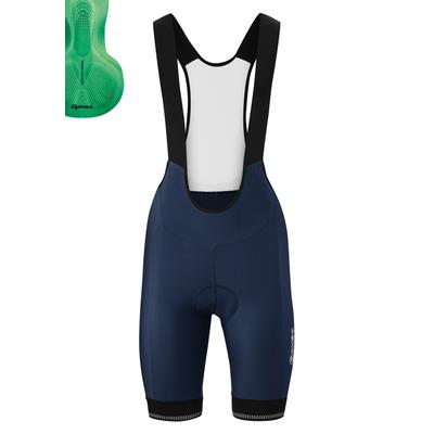 Fahrradhose GONSO "Sitivo W BIB 0", Damen, Gr. 36, Normalgrößen, blau (grün), 65% Polyamid, 35% Elastan, Hosen, Damen Rennradhose mit innovativem Sitzpolsterkonzept Image