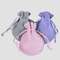 Wanwan 10Pcs Gift Bag with Drawstring Large Capacity Fabric Comfortable to Touch Sweet Storage Pouch for Wedding