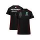 "T-shirt pilote de l'équipe Mercedes AMG Petronas F1 2023 - Noir - Femme - Homme Taille: M"