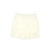 Lands' End Shorts: White Print Bottoms - Women's Size 12 Petite - Stonewash