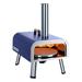 JTANGL Outdoor Pizza Oven, Multi-Fuel Side Rotatable w/ Gas Burner, Pizza Stone, Pizza Cutter & Carry Bag Steel in Brown/Gray/Red | Wayfair