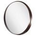 Signature Hardware Palora Oval Bathroom Vanity Mirror Metal in Brown | 30.125 H x 30.125 W x 3.125 D in | Wayfair 442704